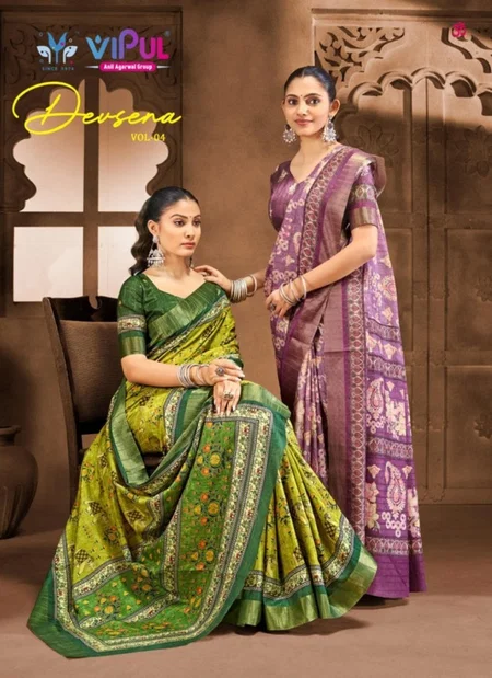 Devsena Vol 4 By Vipul Weightless Printed Saree Wholesalers In Delhi